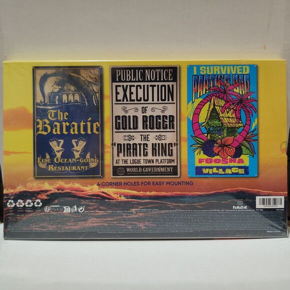 One Piece Netflix Set Of 3 Metal Tin Signs Official Collectible Display Pieces - Picture 2 of 8